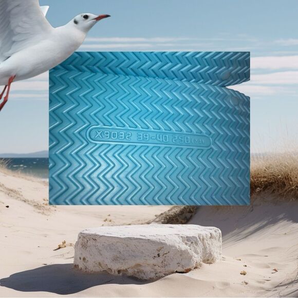 TURQUOISE BEACH SLIDES BY J SLIDES, Sz 8 - Picture 11 of 12